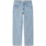 Name It Rose 9509 straight-fit jeans til barn, light blue