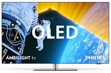 TV OLED Ambilight Philips 65OLED849 164 cm 4K UHD Google TV 2024 Métal satiné