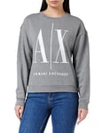 Armani Exchange Women's Icon Project Sweatshirt, Grey (BC09 Grey 3930), Medium