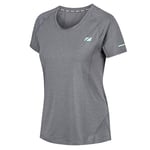 ZONE3 Women's Power Burst T-Shirt Femme, Gris/Menthe, XS