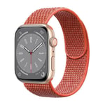 Nailon kellon renneke Apple Watch 9 (45mm) - Nectarine