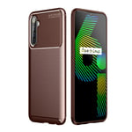 BRAND SET Case for OnePlus Nord 5G Ultra-thin Carbon Fiber Soft Shell with Built-in air Cushion Technology Shockproof and Anti-Scratch Phone Cover Suitable for OnePlus Nord 5G-Brown