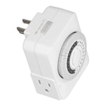 24 Hour Plug In Timer 15A Mechanical Outlet Timer Smart Timing Socket US✪ RE