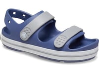 Crocs Crocband Cruiser Sandal K, Bijou Blue/Light Grey, 1 UK