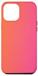 Coque pour iPhone 13 Pro Max Esthétique Aura Mignon Dégradé Pink Et Orange