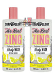 2 X Soap & and Glory The Real Zing Body Wash Bodywash 500ml