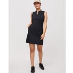 Golfklänning Röhnisch Abby Sleeveless Dress Svart (XL)