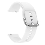 SQWK 20mm Soft Silicone Watch Strap Band For Samsung Galaxy Watch 42mm Active2 40mm Sport Huami Amazfit Galaxy 42-20mm white
