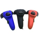 Touch Controller Hand Grip Strap & Lens Dust Cover For Oculus Qu Red