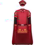 Herr Farquaad Kostym Kung Robe Röd Kappa Med Hatt Cosplay Outfit Halloween Jul Fancy Dress Party Tillbehör L