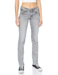 Pepe Jeans Saturn Jeans Femme, Grey Used Wash, 33W / 30L