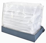Idehome MR152 695a Housse Rangement avec Sac Rétractable IV3/2 PPNW Polyéthylène Bleu/Gris 49,5 x 16,75 x 91,5 cm