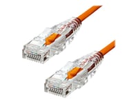 Proxtend Ultra Slim - Patch-Kabel - Rj-45 (Hane) Till Rj-45 (Hane) - 3 M - 3.6 Mm - Utp - Cat 6 - Halogenfri, Formpressad, Hakfri - Orange