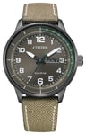 Citizen BM8595-16H Men's Eco-Drive (42mm) Black Dial / Khaki Watch