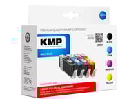 Kmp Multipack C90v - 4-Pack - Svart, Gul, Cyan, Magenta - Kompatibel - Bläckpatron (Alternativ För: Canon 6443B001, Canon 6444B001, Canon 6445B001, Canon 6446B001, Canon Cli-551Bk Xl, Canon Cli-551C Xl, Canon Cli-551M Xl, Canon Cli-551Y Xl) - För Ca
