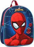 School Backpack Spider Man Spiderman Web Head 3D Backpack 32x26cm Vadobag Marvel