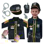 Barnpolisdräkt med handbojor 3-8 år
