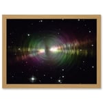 Hubble Space Telescope Image Rainbow Image Of The Egg Nebula Light Ripples Reflecting On The Dying Star's Dust Shells Art Print Framed Poster Wall Dec