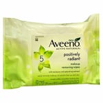 Aveeno Active Naturals Positively Radiant Makeup Removing Wipes 25 Each By Aveen
