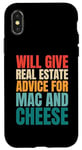 iPhone X/XS Real Estate Mac And Cheese Funny Real Estate Agent Case