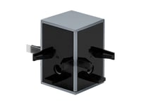 Eglo Tp Cube Connector, Styrenhet För Belysning, Gjuten Aluminium, Svart, Gjuten Aluminium, Plast, 360 G, 61 Mm, 76 Mm