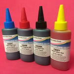 4X PRINTER INK REFILL BOTTLES FOR CANON PIXMA MG 5450 5550 5650 550/551 BK/C/M/Y