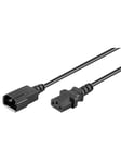 Power cable C14 - C13 - Black - 0.50m