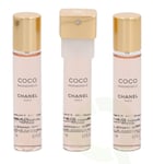 Chanel Coco Mademoiselle Intense Giftset 21 ml, 3x Edp Spray Refill 7ml - Twist and Spray