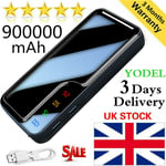 Portable Power Bank 900000mah 2 Usb Lcd External Battery Charger For Cell Phone