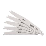 Draper 38755 Bi-Metal Reciprocating Saw Blades for Metal Cutting, 150mm, 8-14tpi (Pack of 5)