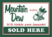 Genuine Hotrod Hardware FOI-MD-05 plåtskylt, Mountain Dew, 425 x 298mm