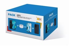 Pack Smartphone Oppo Reno 8 Lite 6,43" 5G Double nano SIM 128Go Noir + Écouteurs sans fil à réduction active de bruit Oppo Enco Air 2 Pro Blanc + Verre Trempé et Coque
