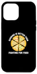 Coque pour iPhone 14 Pro Max Funny Foodies Blagues Pizza Margherita Napolitain Fast Foods