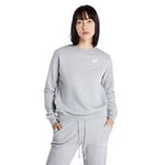 Nike DQ5473-063 W NSW Club FLC Crew STD Sweatshirt Femme DK Grey Heather/White Taille XS-S