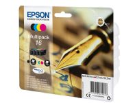 Epson 16 Multipack - 4-pack - svart, gul, cyan, magenta - original - bläckpatron - för WorkForce WF-2010, 2510, 2520, 2530, 2540, 2630, 2650, 2660, 2750, 2760