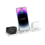SiGN 3-in-1 Opladningsstander til iPhone, AirPods & Apple Watch, 10W - Hvidt