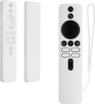 blanc ¿¿tui Compatible avec Xiaomi TV Box S (2nd Gen) Coque - Coque t¿¿l¿¿commande TV en Silicone - Blanc