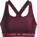 Under Armour Under Armour Women's UA Crossback Mid Bra Dark Maroon XS, Dark Maroon