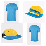 Nike Jordan Jumpman T-Shirt & SnapBack (Blue) - Large - New ~ BQ6740 446