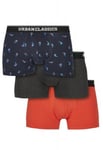 Urban Classics Boxershorts med papegoja (L,Ankare/vit/grå)