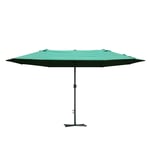 4.6M Garden Patio Umbrella Canopy Parasol Sun Shade with Base