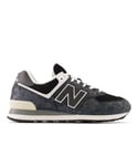 New Balance Mens 574v2 Trainers in Black Suede - Size UK 8.5