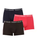 Tommy Hilfiger Mens 3 Pack Varsity Trunk Boxer Shorts in Multi colour - Multicolour Cotton - Size Medium