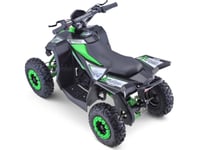 Ramiz Quad Highper För Batteri Grön 35Km/H + Borstlös Motor 1000W + Uppblåsbara Hjul + Sitsjustering