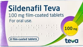 Sildenafil Teva 100mg (PGD) 8 Tablets