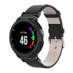Garmin Forerunner 735 XT/Forerunner 235 Armband i äkta läder, Svart