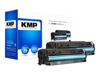 KMP DOUBLEPACK H-T157D - Pack de 2 - haute capacité - noir - compatible - cartouche de toner (alternative pour : HP 305X) - pour LaserJet Pro 300 color M351a, 300 color MFP M375nw, 400 color M451, 400 color MFP M475