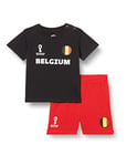 FIFA Official World Cup 2022 Tee & Short Set, Baby's, Belgium, Alternate Colours, 24 Months