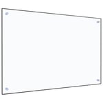 Stänkskydd transparent 90x60 cm härdat glas