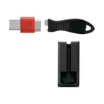 Kensington USB Port Lock with Cable Guard Square Bloqueur de port USB argenté(e)